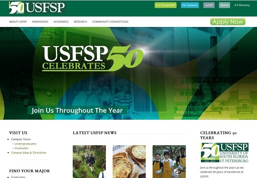 USF St. Petersburg 50th Celebration: Monthly Updates